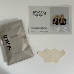 Beige Mouth Tape for Skincare